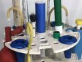 Micropipette Stand Revolving, Rotary Pipette Stand, Pipette Stand Revolving with ESR. 