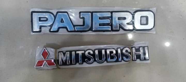 PAJERO%20&%20MITSUBSHI%20Emblem%20-%201%20Piece%20-%20PAJERO%20&%20MITSUBSH%20Monogram%20-%20Image%202
