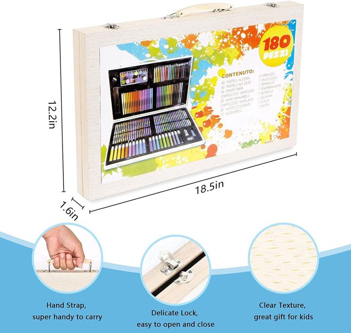 Splendour.%20180%20Pcs%20Premium%20Kids%20Drawing%20Art%20Set%20Wooden%20Box%20Colouring%20Sets,%20Painting,%20Pen,%20Crayon,%20Colour,%20A%20Great%20Birthday%20Gift%20Idea%20-%20Image%202