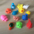 13Pcs Mixed Animal Swimming Water Toy Colorful Soft Floating Rubber Duck Squeeze Sound Squeaky Bathing toy for Baby Bath Toys M3. 
