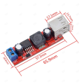 LM2596 DC 6V-40V To 5V 3A Double USB Charge DC-DC Step-down Converter Module. 