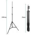 7 Feet Tripod Photography Light Camera Stand Adjustable Height With 1/4 Screw Head For Ring Light. 