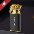 Dual Flame Dragon Customized Name Lighter Engraved Name Gift for Boys and Men. 