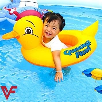 Duck Baby Floats Tube, Inflatable Duck Pool Float, Baby Floating Seat, Children Swim Ring, Kids Inflatable Floats, Yellow Duck Seat Boat for Toddler