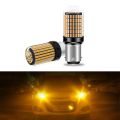 1157 LED Bulbs Amber Orange Double Point For Car And Bikes P21 BAY15D For DRL Indicators or Brake Light Hazard Blinker Lights. 