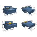 Double Folding Sofa cum bed | 2 person sleeper sofa bed. 