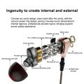 Earphone Super 4D Bass Double Speaker Wired Earphones with Mic Sport Headset Online Class Headphones (3.5mm Interface). 