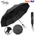 TRENDZIO Auto Open and Close Fashion Folding Umbrella 10 Ribs Windproof Umbrellas for Rain and Sunlight Compact Size Portable Three Steps Folding Umbrella for Men Women. 