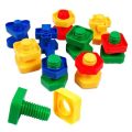 Kids Screwing Building Blocks Children Focus Screw Nut Shape Creative Mosaic Puzzle Toys for Children Plastic Educational Blocks. 