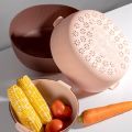 Food Storage Basket Kitchen Circular Rotating Washing and Watering C. 