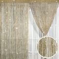 66 Inches Decorative Glitter Shiny Tassel Flash String Walkthrough Door, Window, Divider Sheer Curtain. 