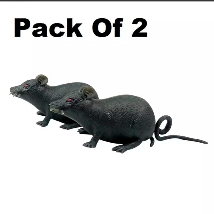 Pack of 2 - Rubber Rat - For Prank-Rubber Chooha - High Quality | Daraz.pk