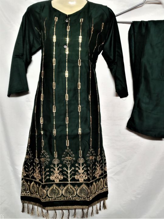 2%20piece%20stitched%20linen%20dress%20for%20girls%20.new%20style,%20new%20design%20-%20Image%204