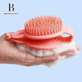 Brand Bytes 2 In 1 Silicone Shampoo Brush Handheld Round Soft Scalp Massage Brush Bath Massage Brush Hair Shower Brush Comb SPA Shower Brush. 