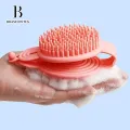Brand Bytes 2 In 1 Silicone Shampoo Brush Handheld Round Soft Scalp Massage Brush Bath Massage Brush Hair Shower Brush Comb SPA Shower Brush. 