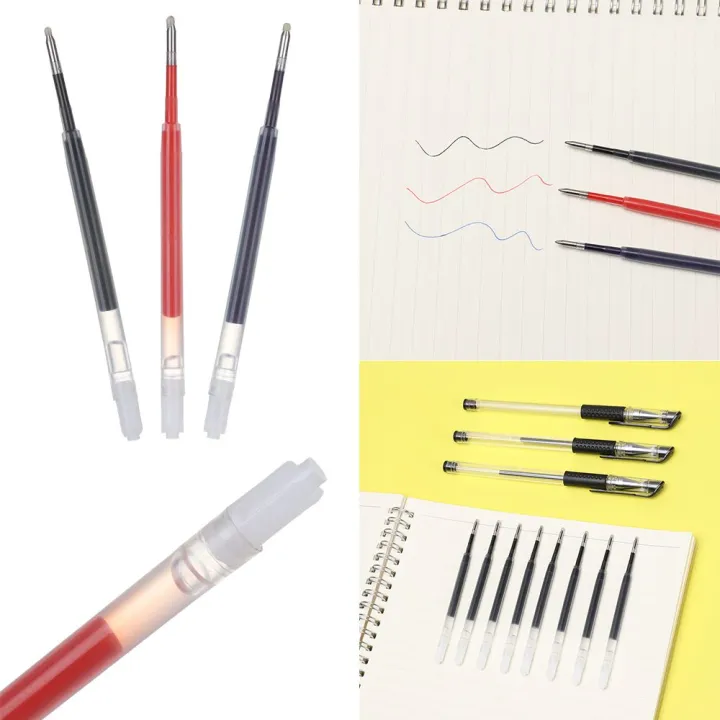 5 Pcs/Lot New Replacement Writing Supplies Gel Pen Refills Press The ...