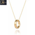 Silver & Golden Ring Locket/Pendant/Necklace for Girls & Women. 