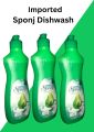 Dish Wash Liquid SPONJ – Imported dishwashing,  250ml (Pack of 3), Powerful Kitchen Cleaner & Gentle on Skin. 
