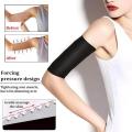 1 【Footprint】 2Pcs Black Fitness Sports Beam Arm Clothes, Thin Arms, Thin Arms, Sleeve Sleeves And Butterfly Arms Are Thin. 