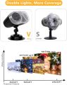Christmas Projector Lights, Snowflake Projector Lights Christmas LED Lights, Moving Rotating Snowstorm with Remote Control Timer, Indoor/Outdoor Waterproof for Halloween Christmas Party Decoration uk import. 