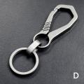 High-Quality Titanium Key Chain Luxury Men Keychain Lightweight Key Rings. 