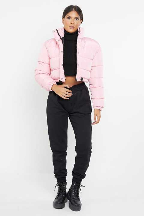 PADDED CROP PUFFER JACKET