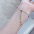 Luxury 925 Sliver Zircon Moon Star Diamond Bracelet Woman Bangles Anniversary. 