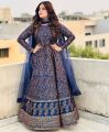 3Pc Stitched Block Print Long Fancy Maxi Dresses For Girls & Women For Wedding. 