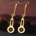 Anime JoJo Bizarre Adventure Earrings JOJO Bruno Bucciarati Zipper Cosplay Earrings For Women Men Cherry Stud Ear Jewelry Gift. 