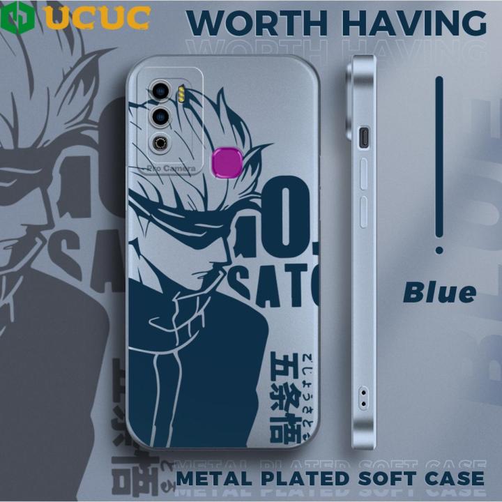 UCUC for Infinix Hot 9 Play Back Cover Cartoon Handsome Gojo Satoru Design Full Cameras Protect Cover Thin Soft TPU Phone Case