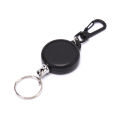 1PC Retractable Pull Key Chain Reel ID Badge Black Card Holder 60CM Keyring 60cm YULING. 