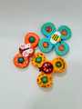 Baby Rattles Set with Suction Cup Spinner Toy Ideal for Travel, Dining Table, and Bathroom | 3pcs Educational Sensory Fidget Toys for Toddlers, Boys & Girls Fun Animal Spinning Baby Bath Toys Gift. 