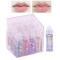 Flower Roll-on Clear Lip Oil Balm Moisturizing Hydrating Lips Treatment Moisturizer Transparent Liquid Gloss Makeup. 