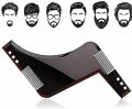 New Pattern Double Sided Beard Styling Template, Beard Comb for Men, Lightweight and Flexible, Suitable for All in One, Beard Shaping Tool. 