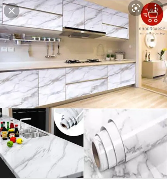 PVC%20Self%20Adhesive%20Wallpaper%20Marble%20Stickers%20Waterproof%20Heat%20Resistant%20Kitchen%20Countertops%20Table%20Furniture%20Cupbord%20Wall%20Paper%20-%20Image%202