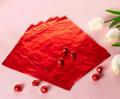 Beautiful Red Color Chocolate Wrapping Aluminum Foil - Aluminum Foil for Chocolate Wrapping - Chocolate Wrapper Tin Foil Roll - Best for Wrapping Chocolates, Candies, Toffies, and more. 