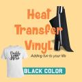 Best Quality Heat Transfer Vinyl HTV , Black Vinyl 1 Sheet 10" x 36” for Iron On T-Shirts. 
