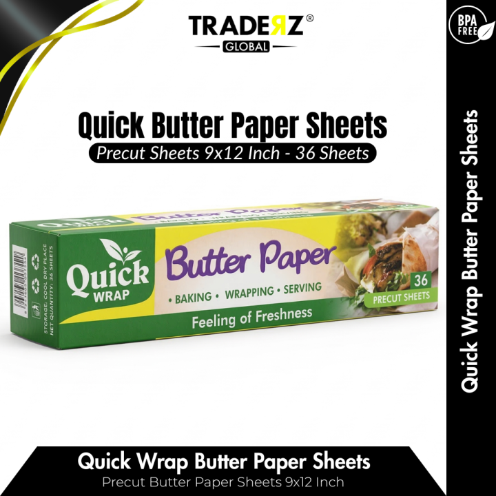 Butter Paper - United Butter Paper For Baking Cake - Butter Paper For Packaging - Butter Paper For Packaging Orders - Butter Paper Roll - Butter Paper Sheets - Butter Paper Cup Cake - Butter Paper For Baking - Butter Paper For Shawarma and Wrap - Butter P