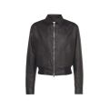 Matte Black Bomber Jacket For Men. 
