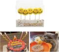 SMILEY EMOJI CANDLES - PACK OF 5 CANDLES - EMOJI THEME CANDLES. 