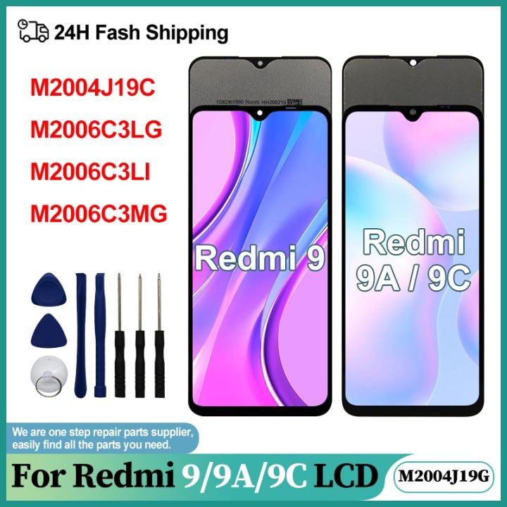 6.53 LCD For Xiaomi Redmi 9 Display M2006C3MG LCD Touch Screen Digitizer For Redmi 9A 9C LCD Assembly Replace Display M2004J19G