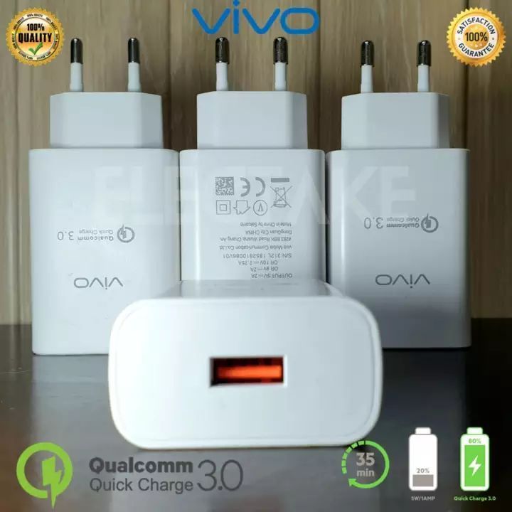 Vivo 18W Fast Charger Infinix 18W Fast Charger Tecno 18W Fast Charger Adapter QualComm3.0 For Andriod High Quality Charger With Fast Option With Type C And Micro Data Cable