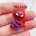 10pcs Marvel Spider Man Resin Charms Cartoon Cute Character Pendant For Earring Keychain Diy Crafts Jewelry Making. 