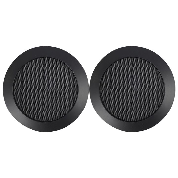 Ceiling Speaker Grille, 4-Inch Ceiling Embedded Audio Speaker Grille(Black)
