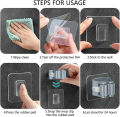 Wall Mounted Hanger Organizer Mop Broom Holder No-slip Gripper Self for Hanger Mop Hook Racks Kitchen Bathroom Adhesive Shower Hooks. 