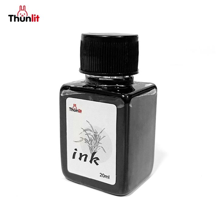Thunlit Fountain Pen Ink 20ml Black Bottle Ink Smooth Writing