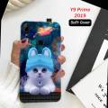 Huawei Y9 Prime 2019 Pouch Cover - Cat Soft Back Cover Case for Huawei Y9 Prime 2019. 