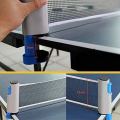 Retractable Table Tennis Ping Pong Net Rack - Black. 