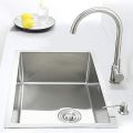 Kitchen Sink Single Bowl Handmade Stainless Steel KitchenBar Sink (68 * 45) Silver. 