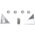 Pcs Chrome Rear Window Trims for Toyota Land Cruiser Prado Fj 150 Accessories. 